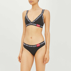 Calvin Klein dámské černé tanga - L (001)