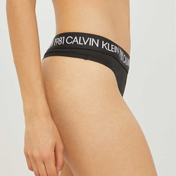 Calvin Klein dámské černé tanga - L (001)