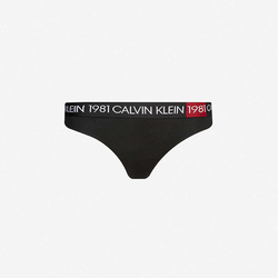 Calvin Klein dámské černé tanga - L (001)
