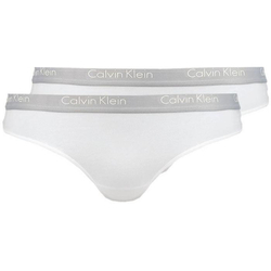 Calvin Klein dámské bílé tanga 2pack - L (100)
