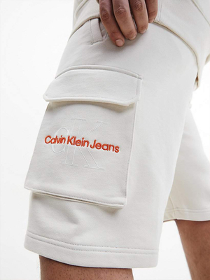 Calvin Klein pánské krémové šortky - S (ACF)