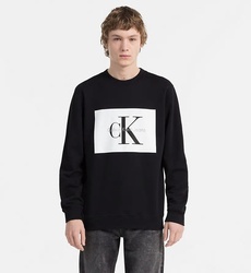 Calvin Klein pánská černá mikina s potiskem - XL (099)