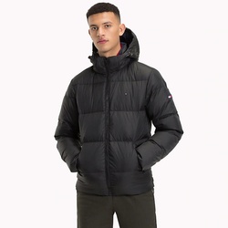 Tommy Hilfiger pánská černá péřová bunda Essential