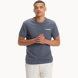 Tommy Hilfiger pánské modré tričko s kapsičkou