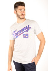 Tommy Hilfiger pánské šedé tričko Essential - XL (038)
