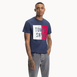 Tommy Hilfiger pánské tmavě modré tričko Split