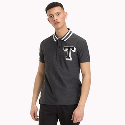 Tommy Hilfiger pánské tmavě šedé polo College