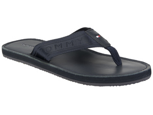 Tommy Hilfiger pánské tmavě modré žabky Jacquard
