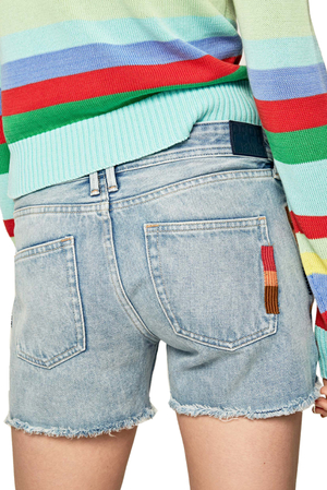 Pepe Jeans dámské džínové šortky Rainbow - 25 (0)
