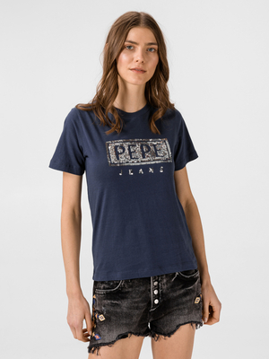 Pepe Jeans dámské tmavě modré tričko Charis - XS (584)