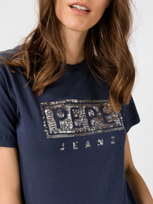 Pepe Jeans dámské tmavě modré tričko Charis - XS (584)