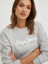 Pepe Jeans dámská světle šedá mikina - S (933)