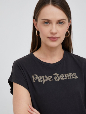 Pepe Jeans dámské černé tričko - L (990)