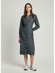 Pepe Jeans dámské černé džínové šaty - XS (000)