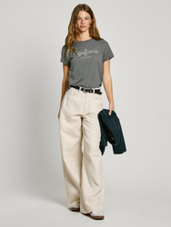 Pepe Jeans dámské šedé tričko Gaia - L (963)