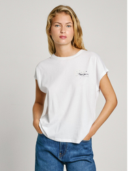 Pepe Jeans dámské bílé tričko LORENA - L (800)
