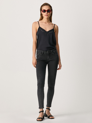 Pepe Jeans dámské černé džíny Pixie - 31/32 (0)