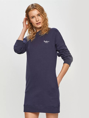 Pepe Jeans dámské tmavě modré šaty Amanda - XS (583)