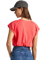 Pepe Jeans dámské červené tričko BLOOM - XS (241)