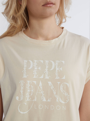 Pepe Jeans béžové dámské Linda tričko - L (821)