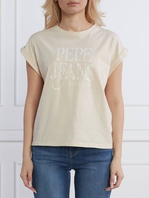 Pepe Jeans béžové dámské Linda tričko - L (821)