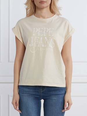 Pepe Jeans béžové dámské Linda tričko - XS (821)