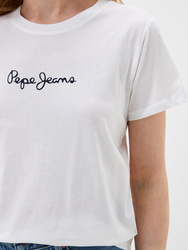 Pepe Jeans dámské bílé tričko Lorette - M (800)