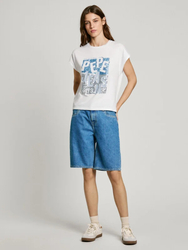 Pepe Jeans dámské bílé tričko - XS (800)