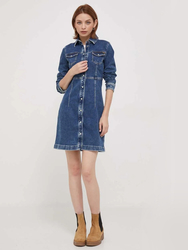 Pepe Jeans dámské modré džínové šaty - M (0)