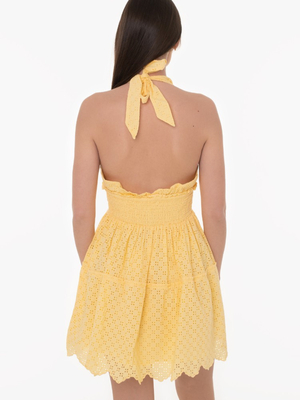 Pepe Jeans dámské žluté šaty - XS (039)