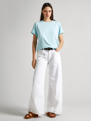 Pepe Jeans dámské tyrkysové tričko Liu - XS (508)