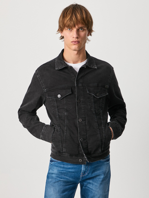 Pepe Jeans pánská černá džínová bunda Pinner - S (0)