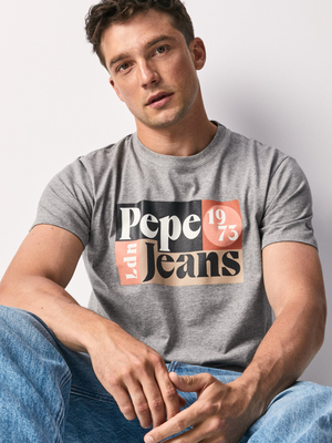 Pepe Jeans pánské šedé tričko Wells - S (933)