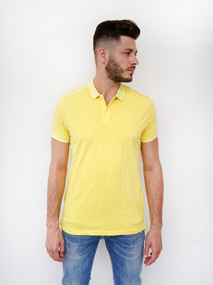 Pepe Jeans pánské žluté  polo tričko - M (65)
