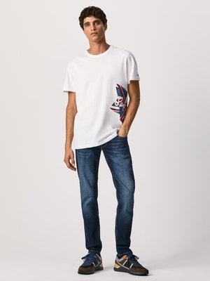 Pepe Jeans pánské bílé tričko Ronny - S (800)