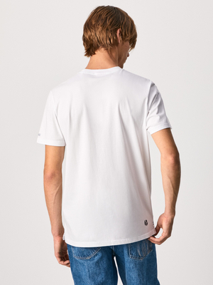 Pepe Jeans pánské bílé tričko Agin - L (800)