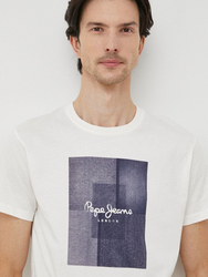 Pepe Jeans pánské krémové tričko - M (803)