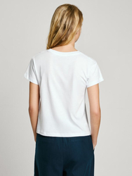 Pepe Jeans dámské bílé tričko Gaia - XS (800)