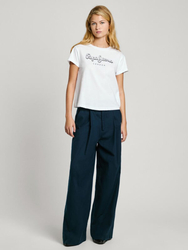 Pepe Jeans dámské bílé tričko Gaia - XS (800)