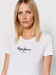 Pepe Jeans dámské bílé tričko NEW VIRGINIA - L (800)