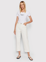 Pepe Jeans dámské bílé tričko NEW VIRGINIA - XL (800)