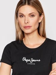 Pepe Jeans dámské černé tričko NEW VIRGINIA - XS (999)