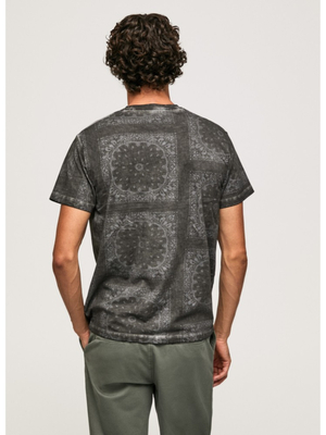 Pepe Jeans pánské černé vzorované tričko - M (990)