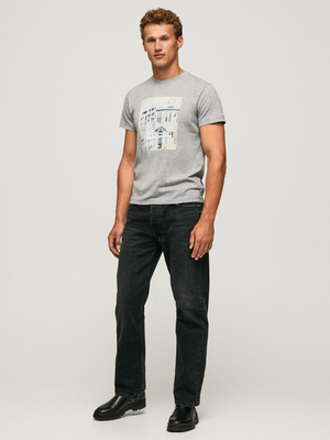 Pepe Jeans pánské šedé tričko TELLER  - S (933)