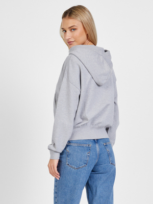 Pepe Jeans dámská šedá úpletová mikina s kapucí - L (933)