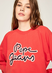 Pepe Jeans dámská červená mikina Bonnie - S (266)