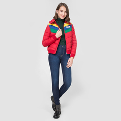 Pepe Jeans dámská červená zimní bunda Vika - XS (280)