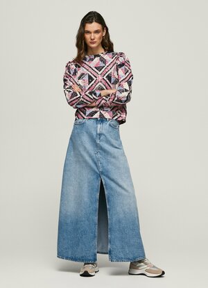 Pepe Jeans dámská vzorovaná LEIA  mikina  - M (0AA)