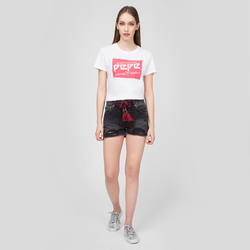 Pepe Jeans dámské černé džínové šortky Bonita - 27 (000)