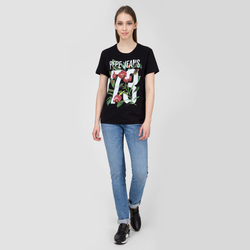 Pepe Jeans dámské černé tričko Kelly - M (997)